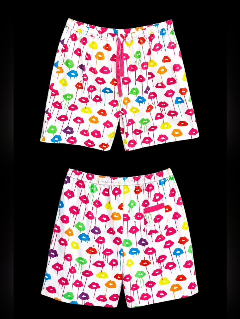 Sant and Abel Drawbertson Drippy Lips  Organic Cotton Shorts    Men Size Large